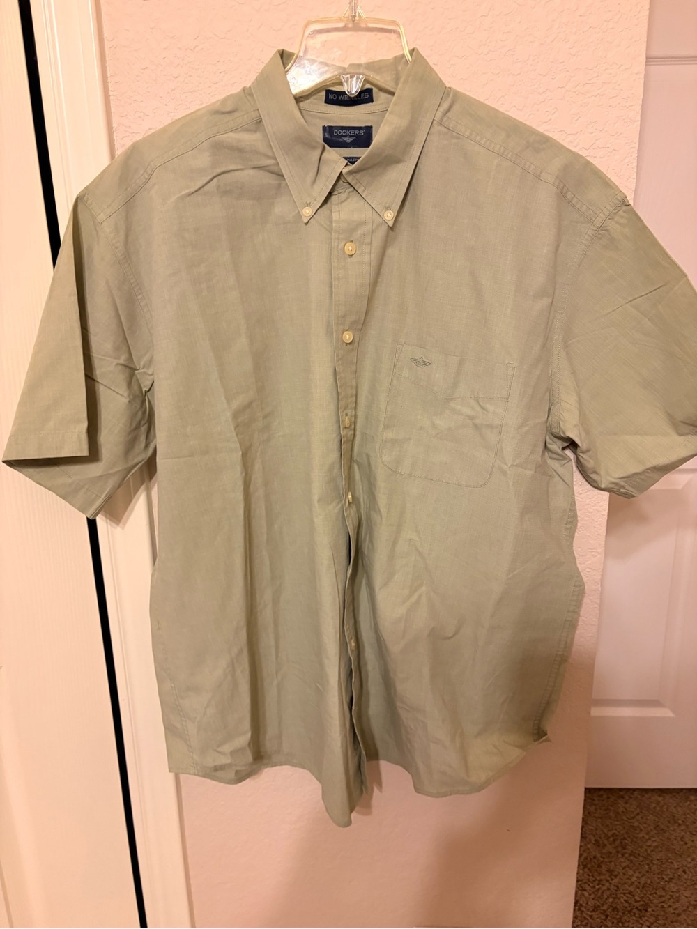 Dockers Men's Short Sleeve Button-Down Shirt - Sage Green